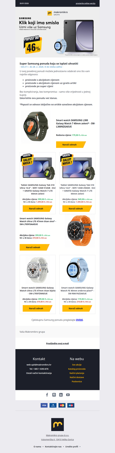 Super Samsung ponuda – iskoristi više odmah