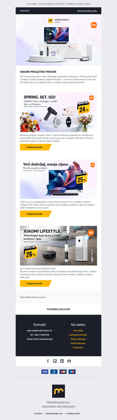 Spring. Set. Go! Proljeće je stiglo uz Xiaomi popuste!