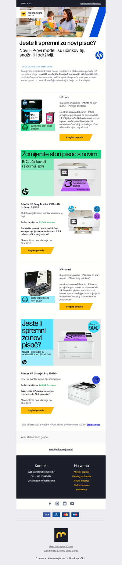 Jeste li spremni za novi pisač?