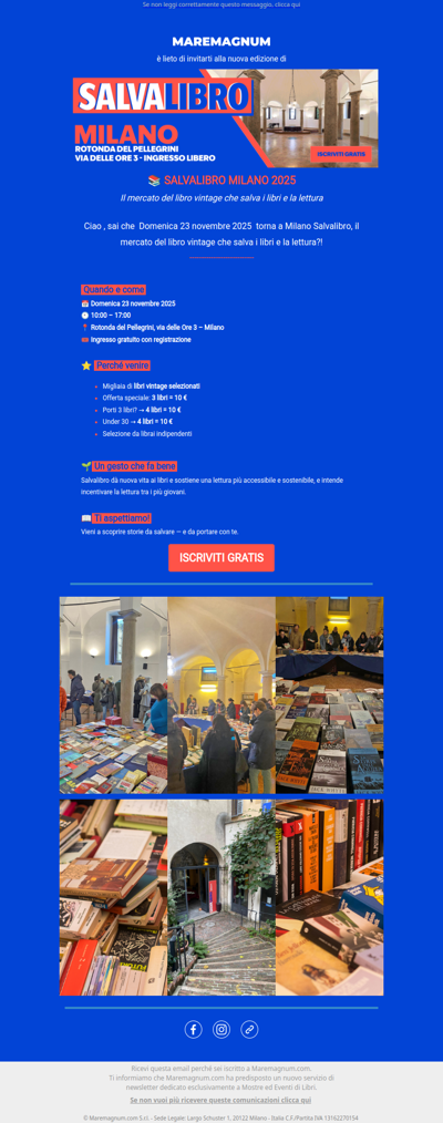 📚 SALVALIBRO MILANO 2025
