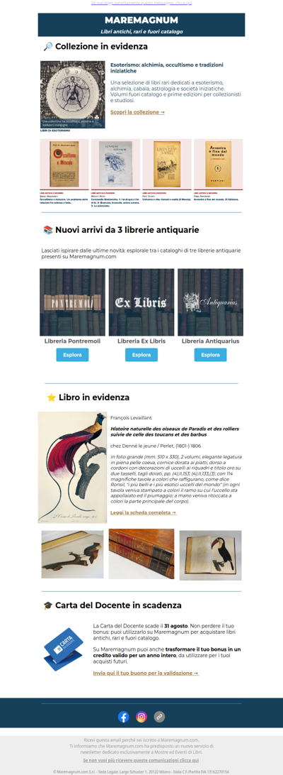 🔎 Libri antichi, fuori catalogo e rarità: scopri le novità!