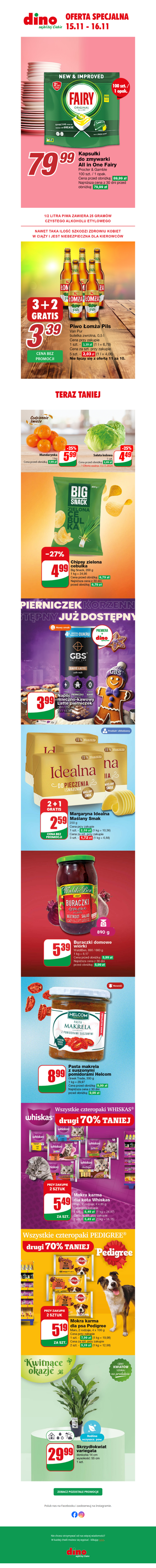 Oferta Specjalna Dino 15.11 - 16.11.2024