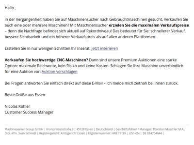 Maximaler Preis für Ihre Gebrauchtmaschine – jetzt verkaufen!