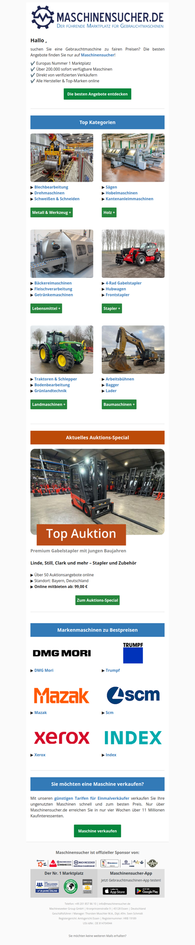 🚨 Preisalarm: Über 200.000 Gebrauchtmaschinen zu Bestpreisen
