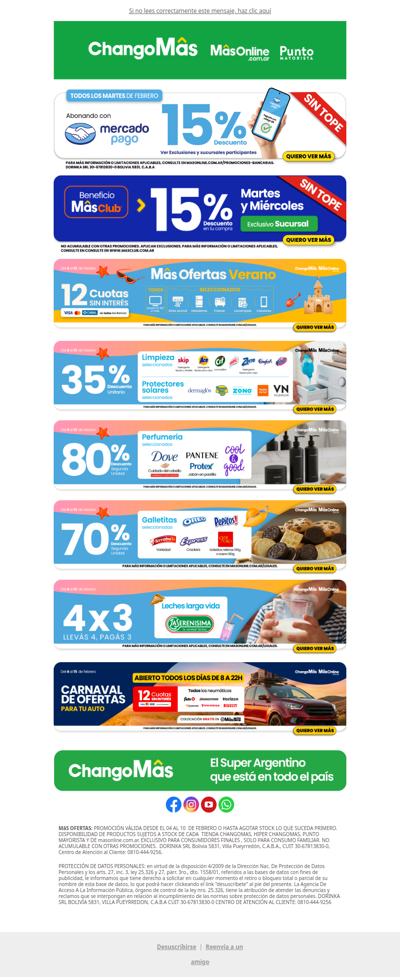 HOY 15% de dto con Mercado Pago 📲 ¡SIN TOPE! Aprovechá MâsOfertas