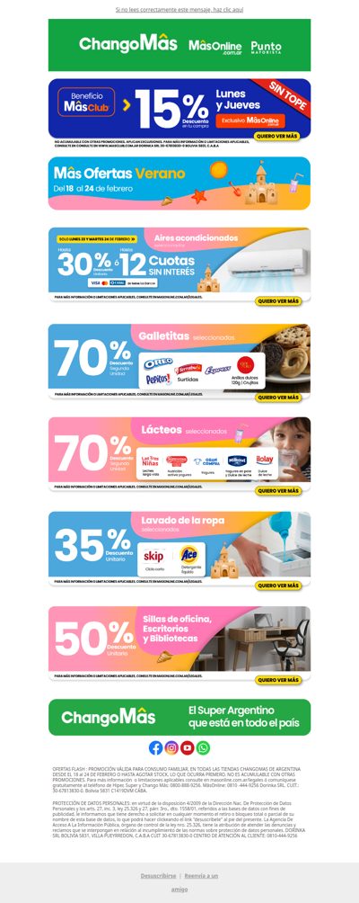 ¡Refrescá tu día con estas Ofertas⚡! Hasta 30% en Aires seleccionados ❄️