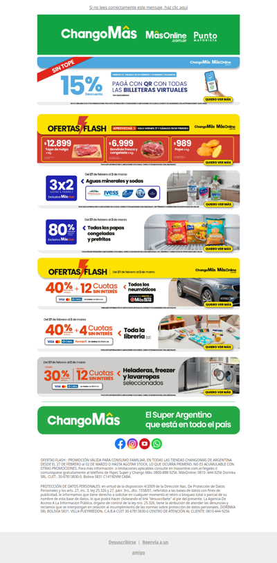 Llegó el Finde con Ofertas Flash ⚡+ 15% con todas las billeteras virtuales