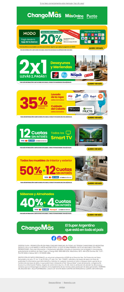 💥 ¡Llegó ChangoManía! + 20% de Reintegro con MODO 📲