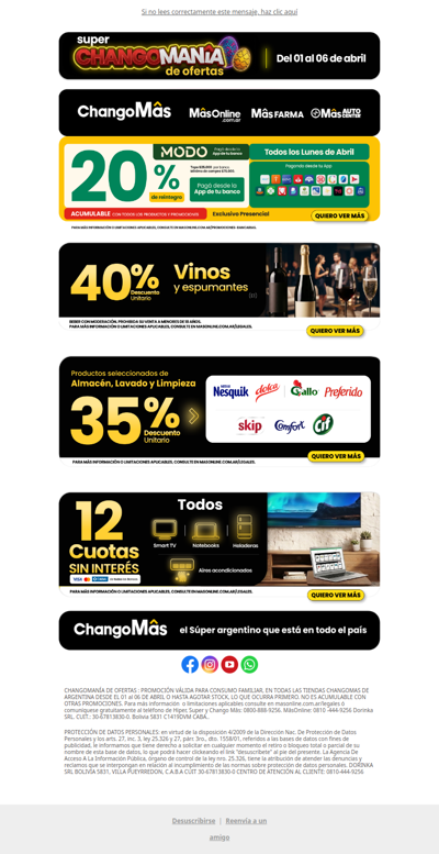 🚨HOY 20% de reintegro con MODO + Changomanía de Ofertas ⚡