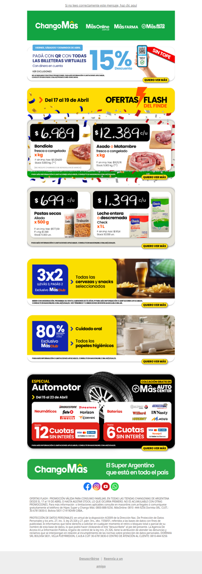 🚨Finde de Ofertas Flash 15% con todas las billeteras virtuales 📲