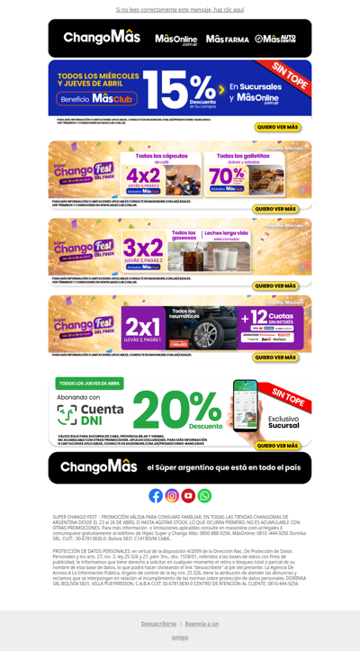 Aprovechá el finde con las ofertas de Super Chango Fest 🎉