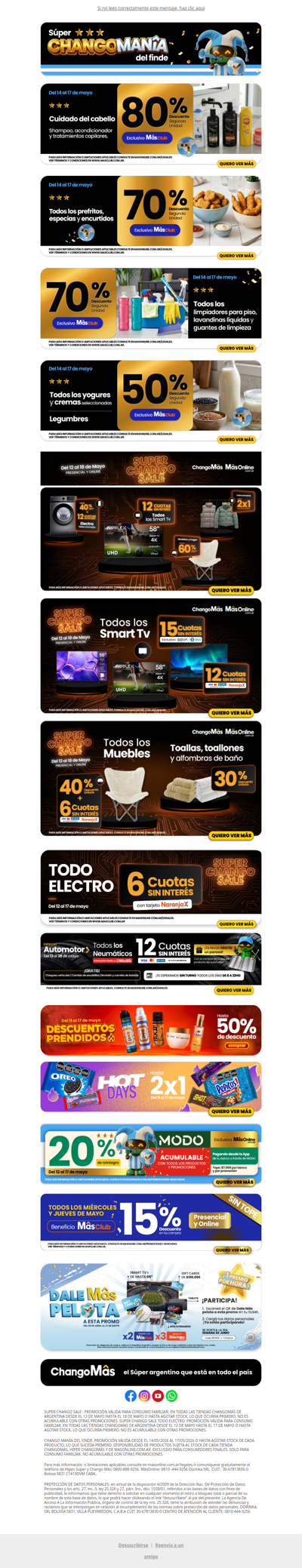 📢 ¡URGENTE! Arrancó la Chango Manía del finde. 🛒🔥