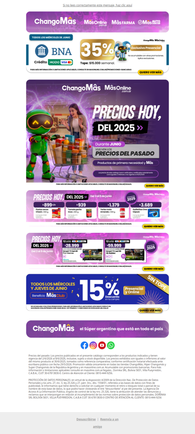 ⏱️ Precios del 2025 y un 35% de descuento AHORA con BNA 💳