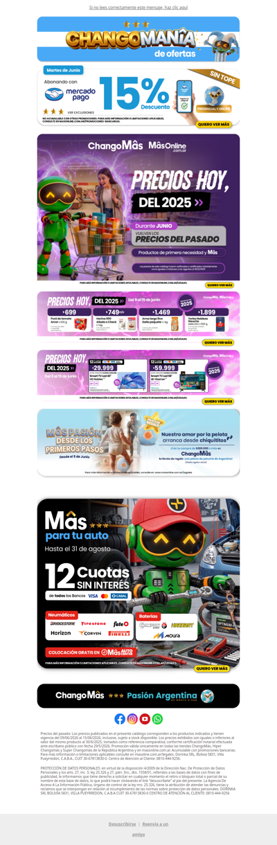 🔒 ¡Comprás a Precios de 2025 y además 15% OFF con Mercado Pago! 🤝