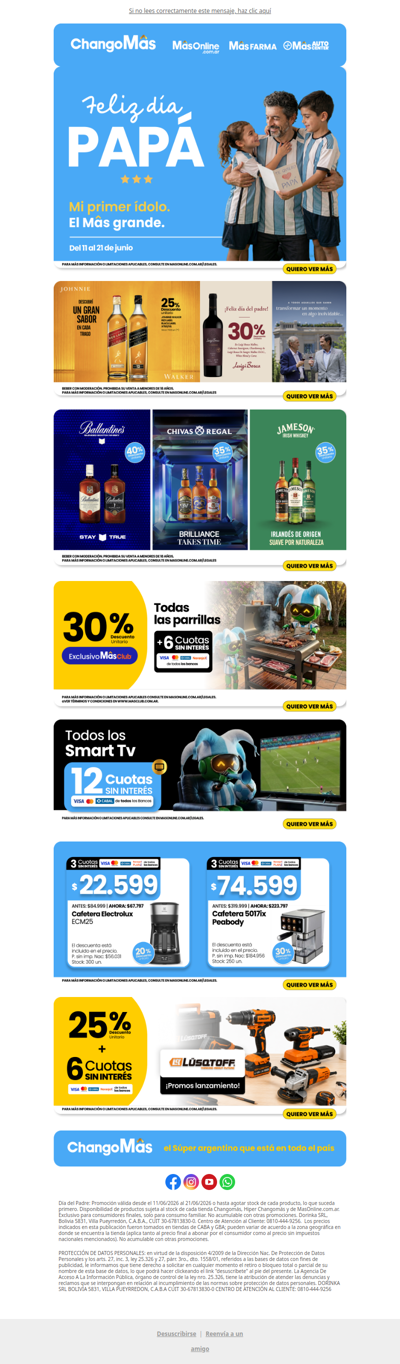 🎁 ¡Especial Día del Padre! Cuotas sin interés y descuentos en sus regalos favoritos 🤗