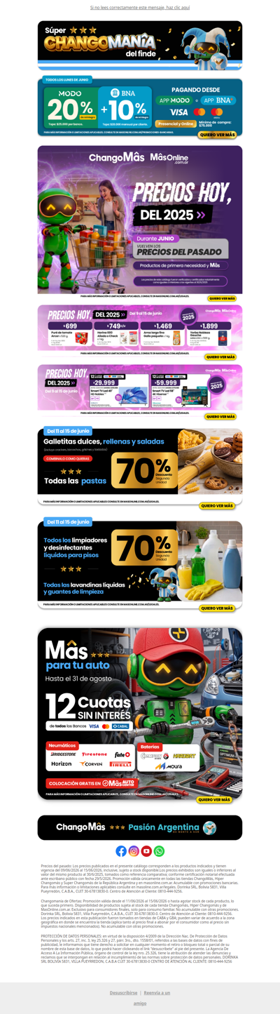 🛒 ¡Feriado de ahorro! Comprá con precios de 2025 y ahorrá con MODO + BNA ✨
