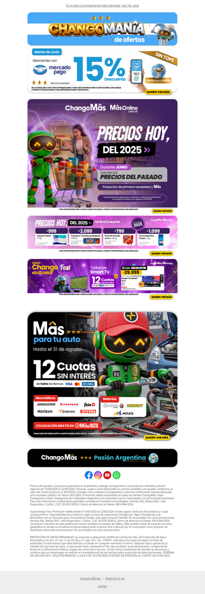 📺 ¡El partido de hoy se ve en tele nueva! 12 cuotas y 15% OFF con Mercado Pago 💥
