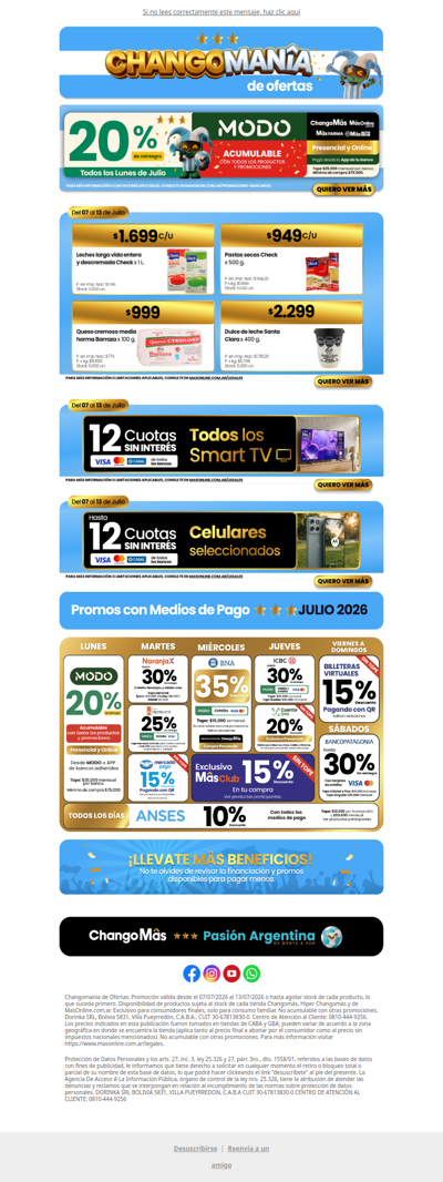 Mañana tenés 20% de reintegro con MODO: Mirá las promos de la semana 🛒