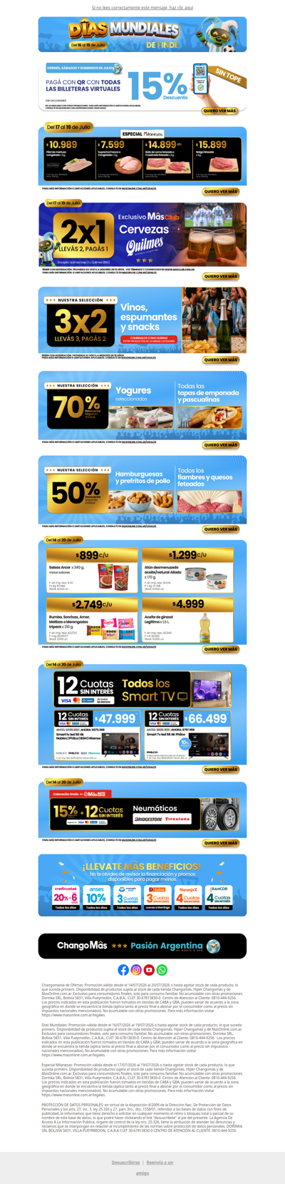 Con vos Somos Mâs 🤜🤛 Mirá las ofertas para este finde
