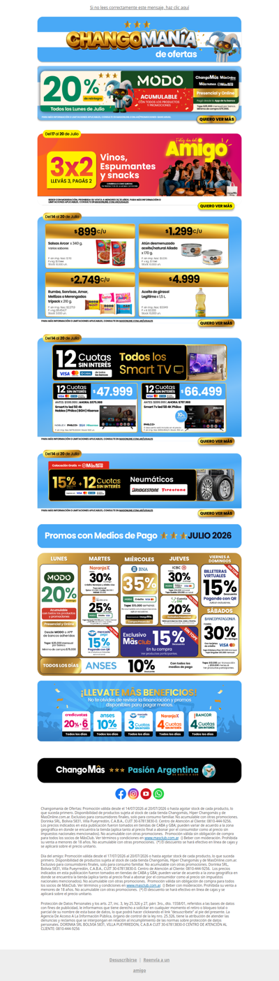 Mañana tenés 20% de reintegro con MODO: Mirá las promos de la semana 🛒