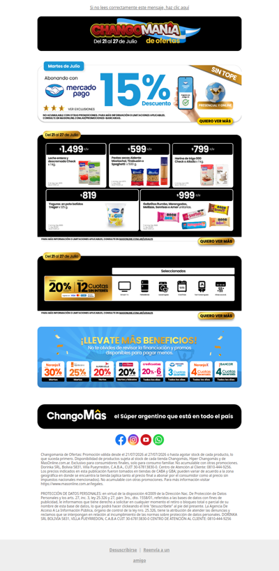🌟 ¡Llegaron las ofertas de mañana! Los infaltables de almacén, Más Electro y 15% con Mercado Pago