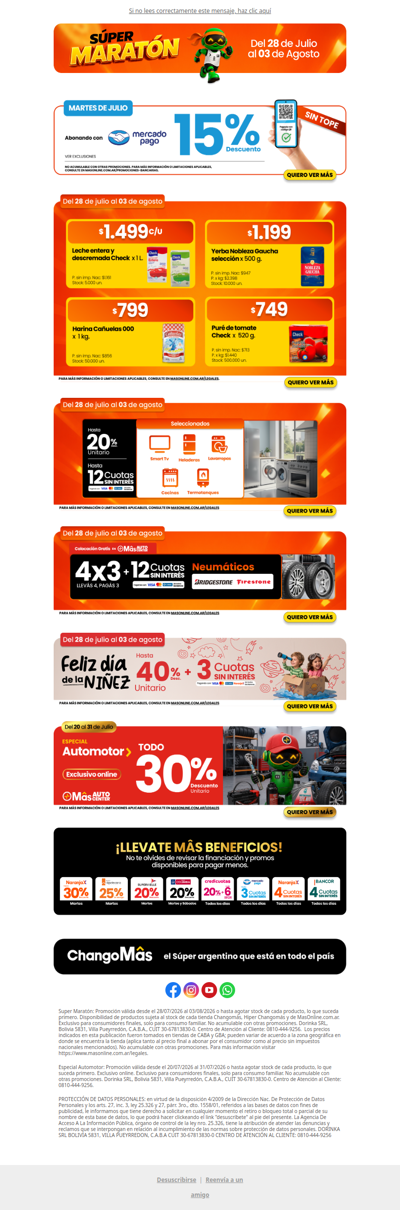 🏃‍♂️ ¡ARRANCA EL SÚPER MARATÓN! Ahorrá en tus compras con ofertas imperdibles