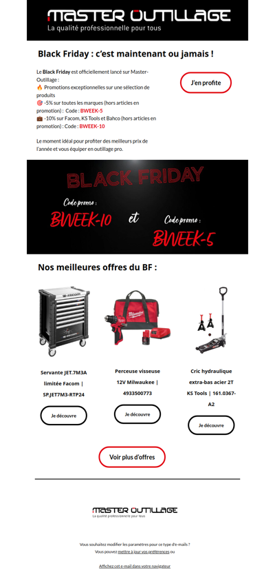 Les meilleures remises de l'année sont là ⚫🔥