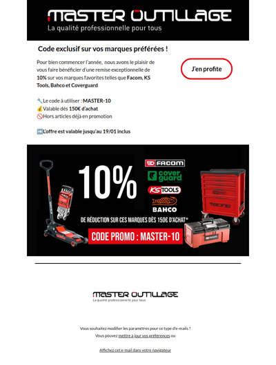 10% de réduction sur vos marques préférées 🔴