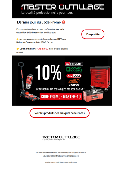 Economisez 10% dès 150€ d'achat 🔥