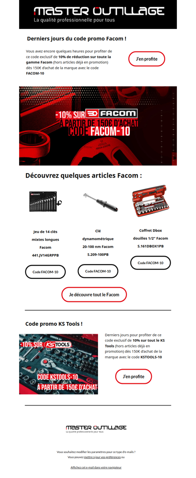 Alerte bon plan Facom !