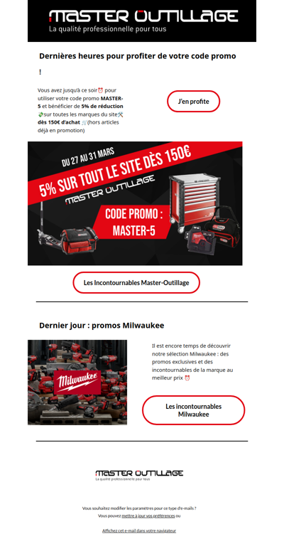 , dernier jour pour profiter du code promo 🚨