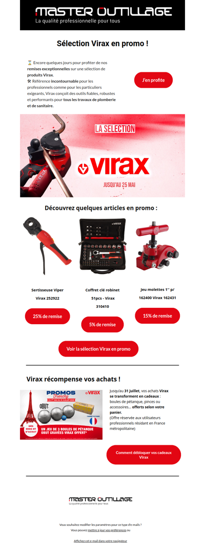 Sélection Virax à prix exceptionnels