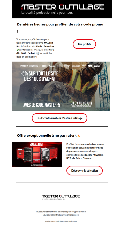 , Derniers jours pour utiliser votre code promo 🚨