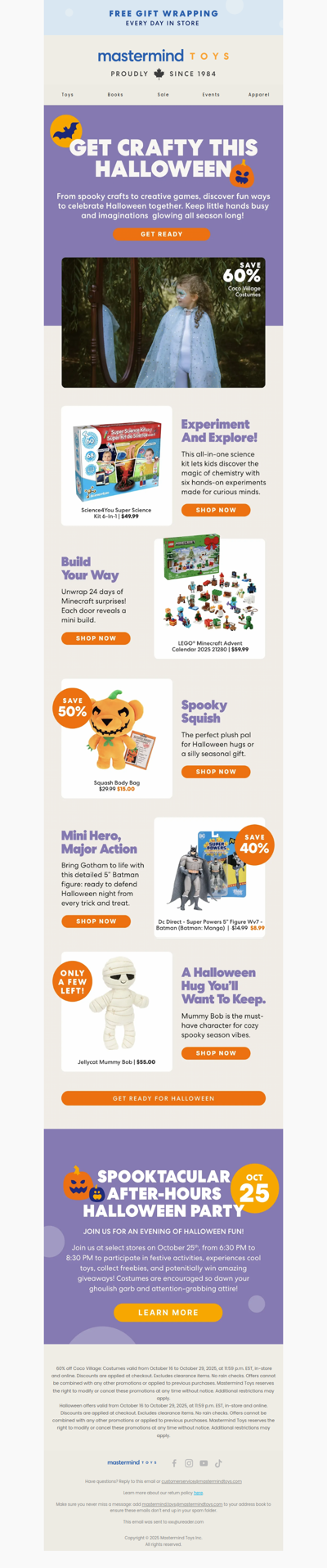 🎃 Halloween’s Almost Here! 60% OFF Costumes