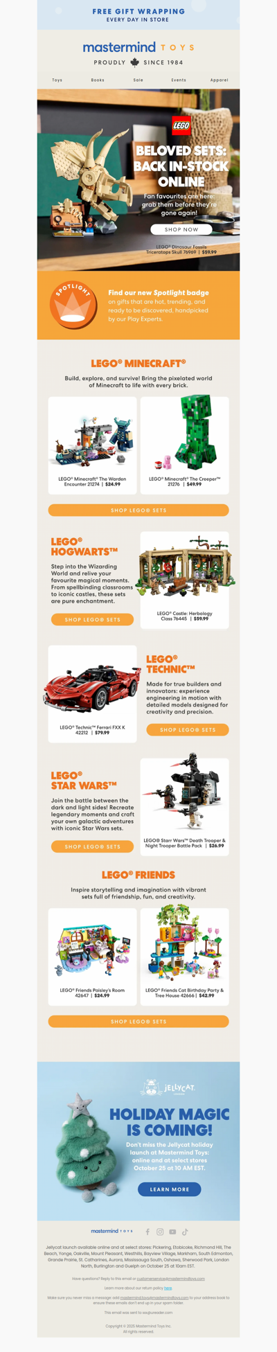 Your Favourite LEGO® Sets Are Back in Stock! ✨