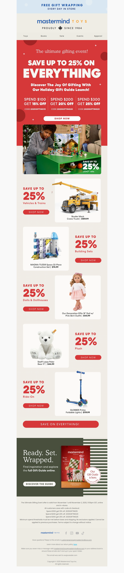 🚨 25% OFF EVERYTHING: The Holiday Gift Event Starts Now!