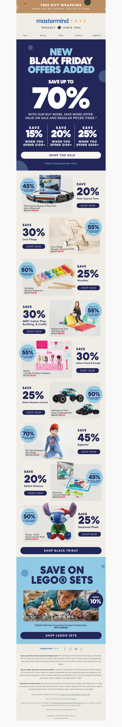 BLACK FRIDAY SAVINGS on Trains, Crafts, Soft Play and more! 🛒💨