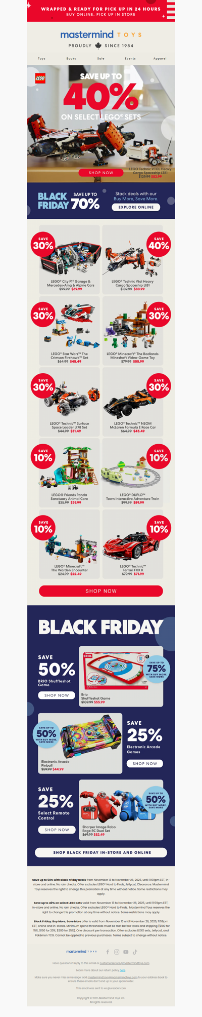 🚨 Up to 40% OFF LEGO® Sets! 🧱