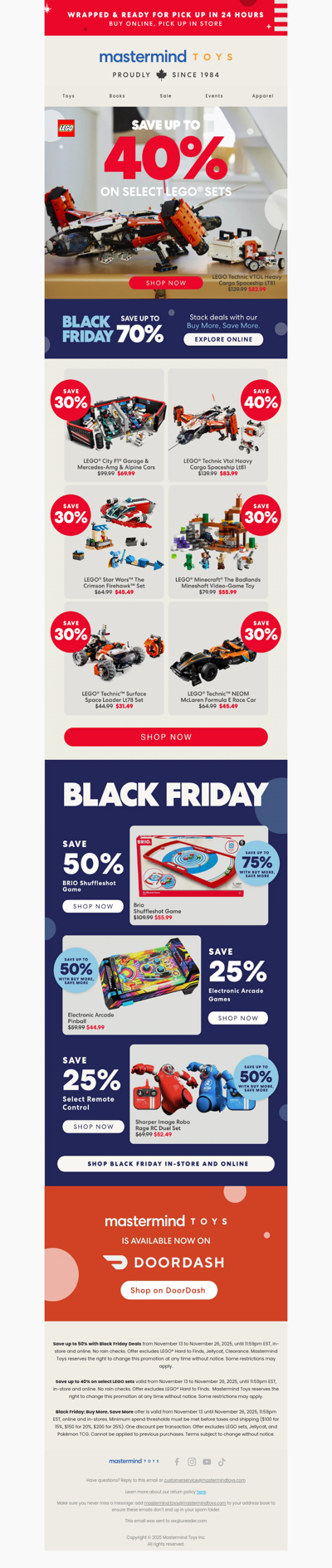 Deals on LEGO® Sets Are Here! 🖤