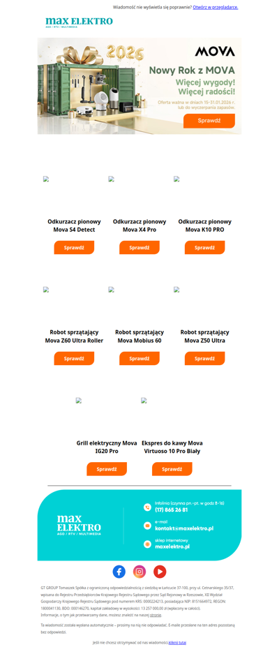 🎉Świętuj Nowy rok z MOVA!