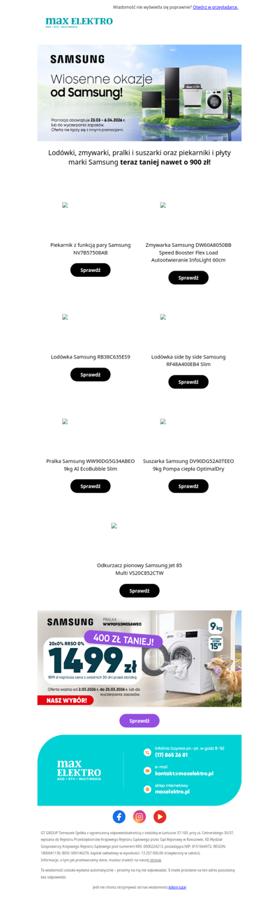 ✂️ Wiosenne cięcie cen z Samsung!