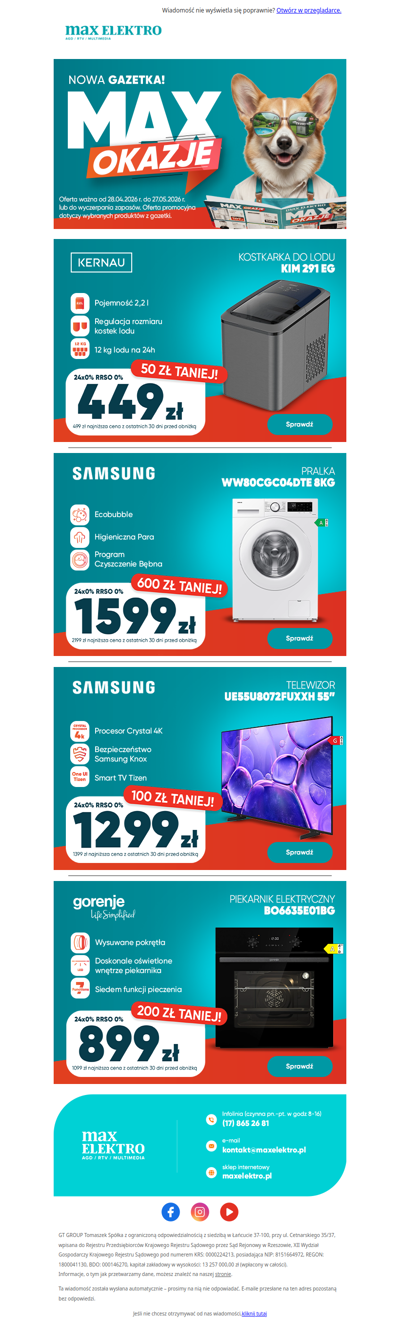 🌸 Majowe Max Okazje, czyli nowa gazetka promocyjna właśnie ruszyła!