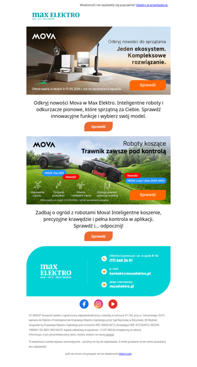 📢 Nowości od MOVA już w Max Elektro!