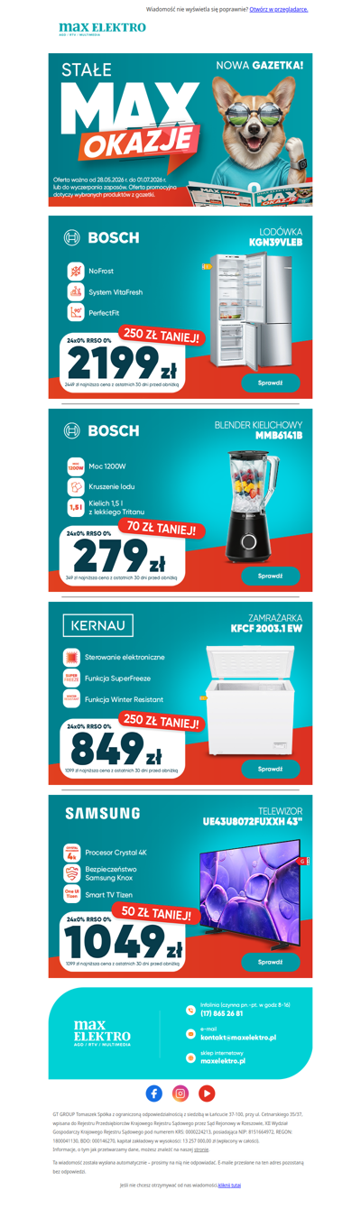 ☀️ Czerwcowe Max Okazje już dostępne!