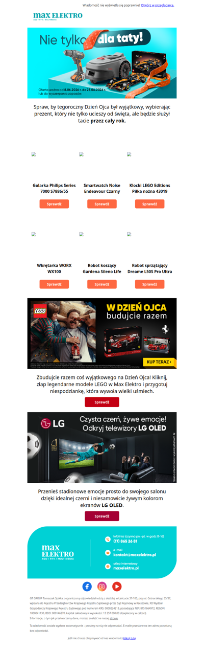 🎁 Prezenty na Dzień Taty | LEGO | TV LG OLED