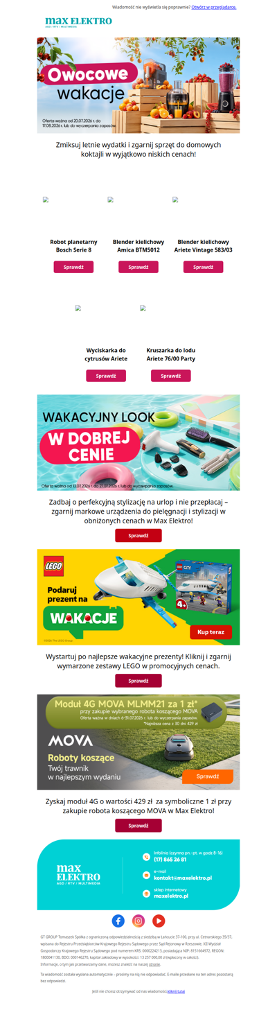 ☀️ Wakacyjne oferty | LEGO | Ogród bez wysiłku