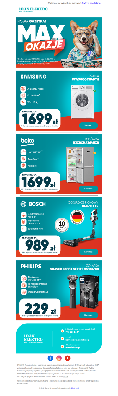 Sierpniowe Max Okazje już ruszyły!