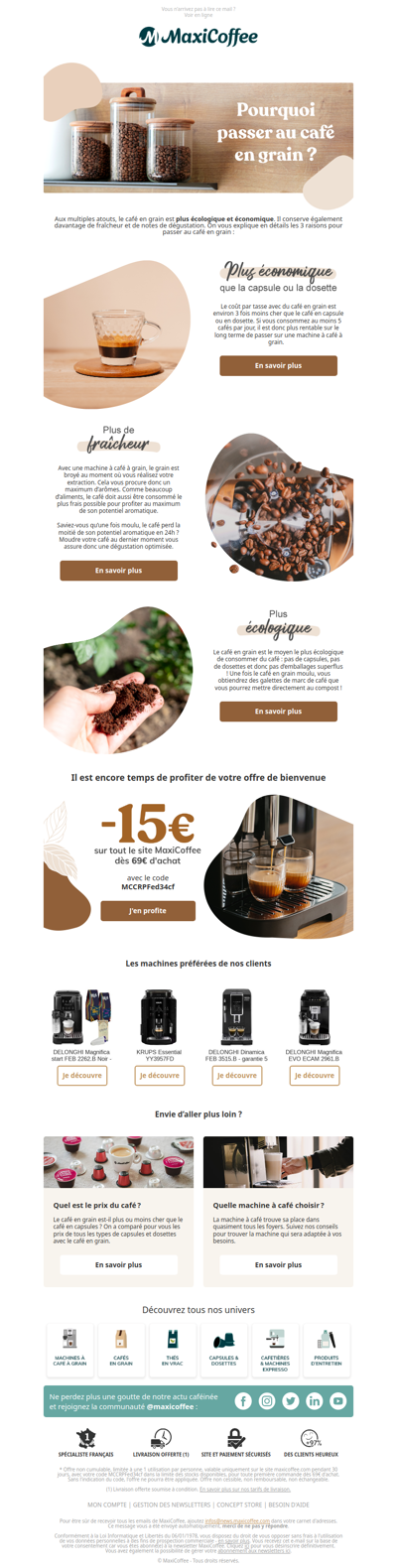 3 raisons de passer au café en grain