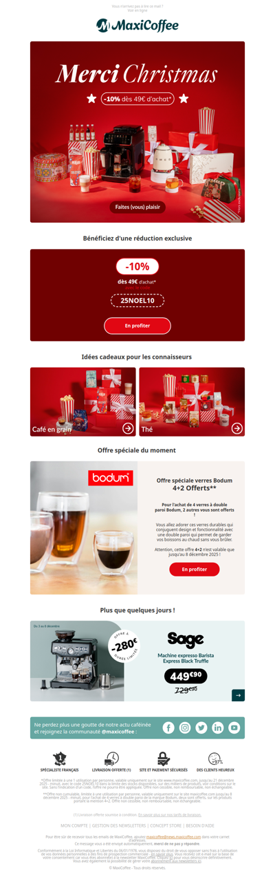 -10% dès 49€ d'achat, les promos continuent !