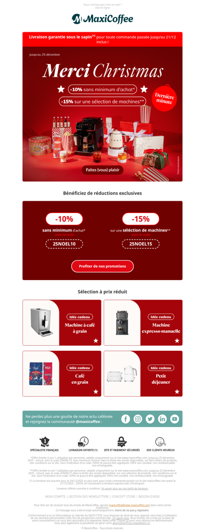 Livraison garantie sous le sapin (il est encore temps !)